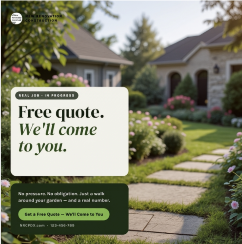 Free quote — front yard hero